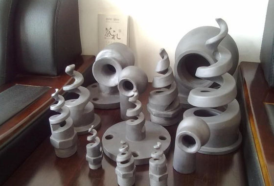 Sic Seramik Silisyum Karbür Seramik Spiral Nozul İyi Aşınma Direnci
